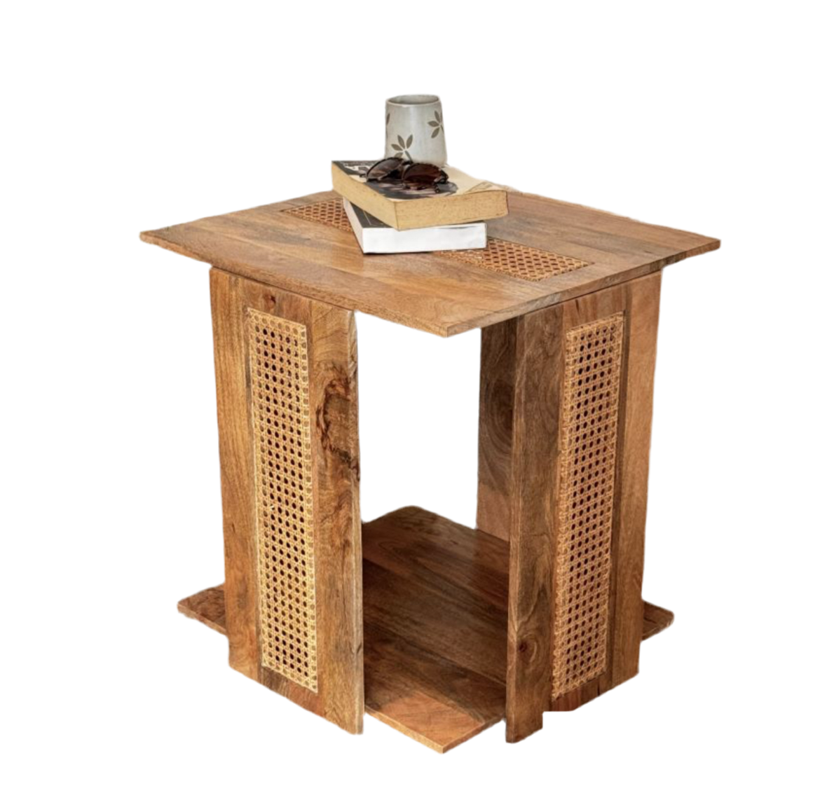 Rattan Mesh bed side table