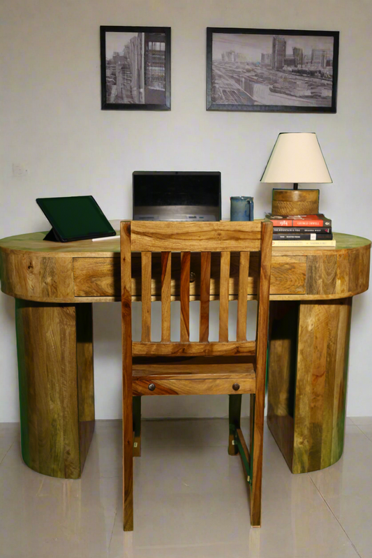 Solid wood study table