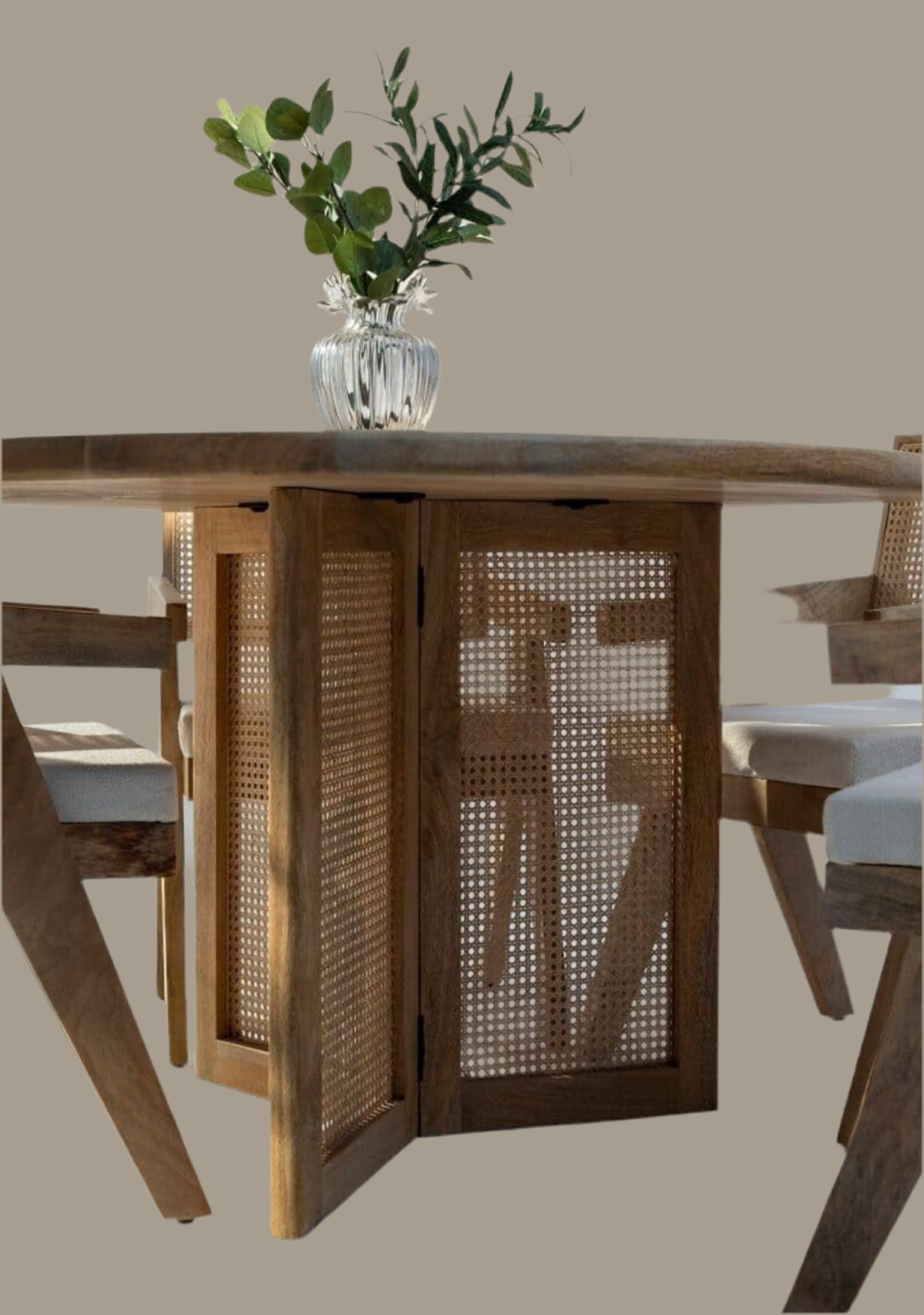 Qutub Dining Table with 4 chairs