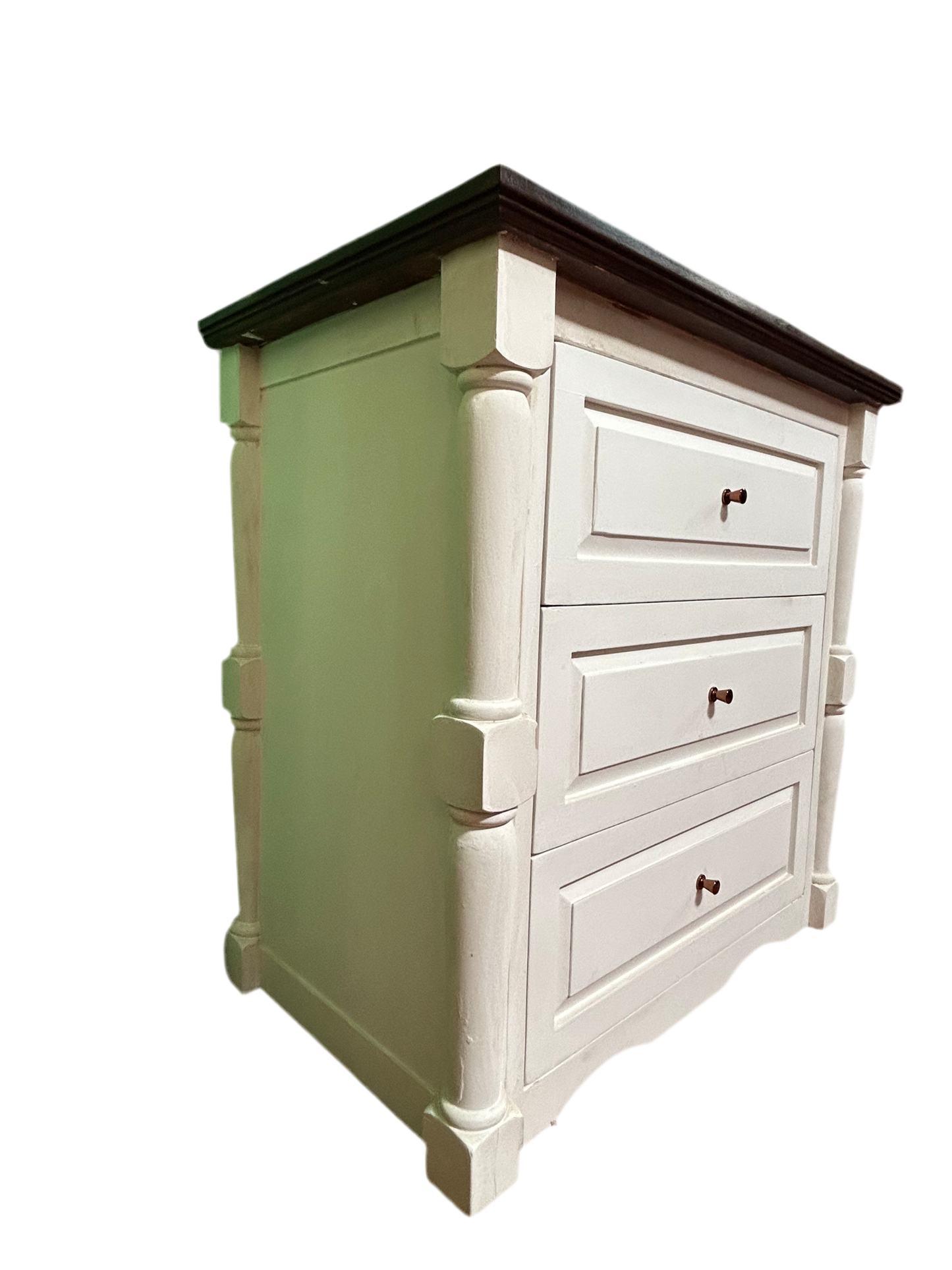 White Victorian Chest of drawers