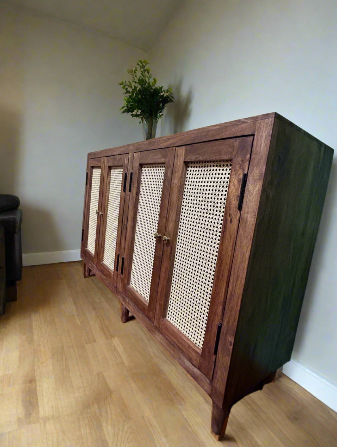 Rattan 4 door elsa’s cabinet