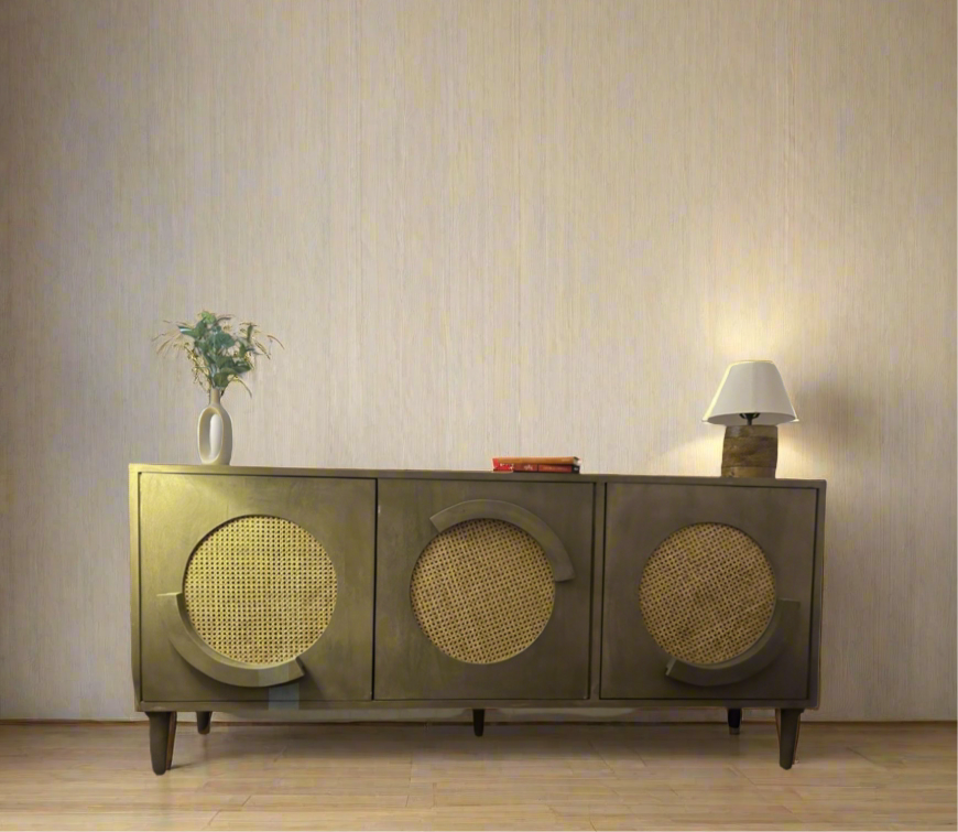 Grey Rattan sideboard